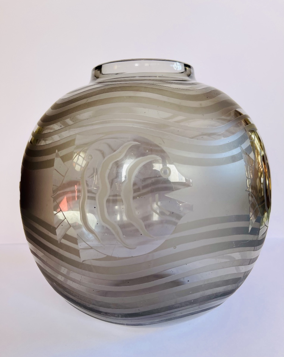 Glass Vase With Fish -photo-4